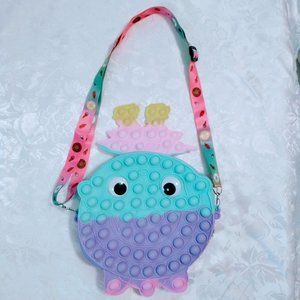 Silicone Pop On It Purse Shoulder Bag Push Popper Bubble For Girls